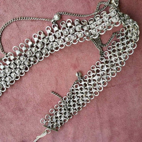 Metal belt from another era used