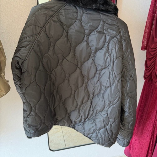 Reversible black jacket new, size medium