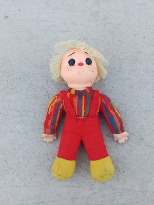 Vintage plush clown doll used, circa 1990