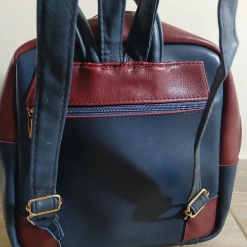 Women's backpack used, tricolor with minor imperfections