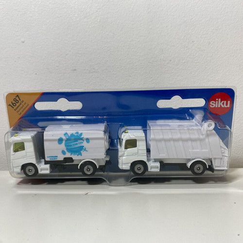 Siku 6 metal sets with trucks and tractors like new