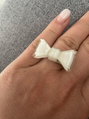 Ring with bow used, adjustable