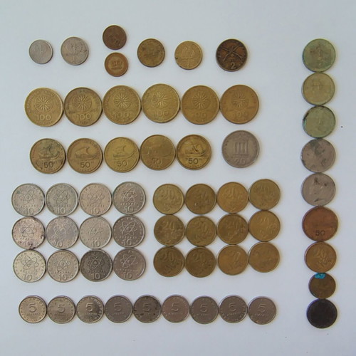 Greek collectible drachma coins used, various conditions