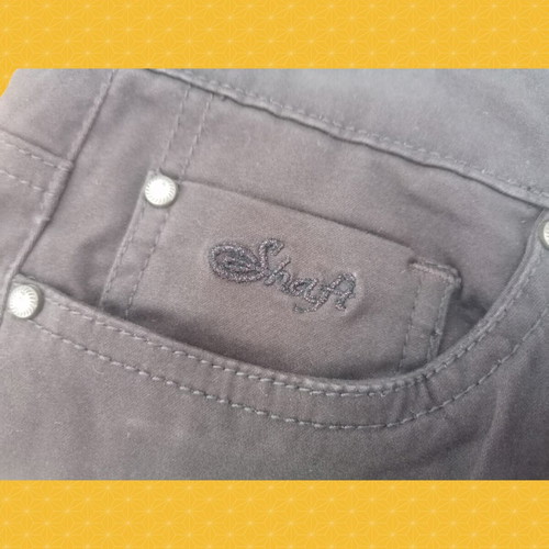 Shaft Jeans Brown velvet texture pants Large new