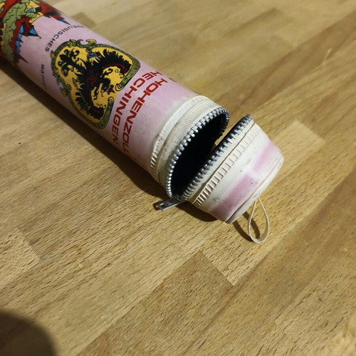 Vintage collectible pencil case used from Germany