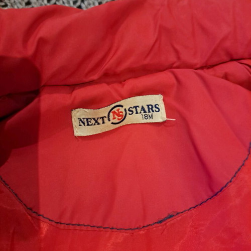Children's red sleeveless jacket vest used size 18