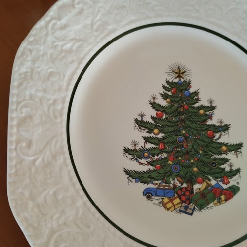 English porcelain plates set of two, new, 21×21 cm