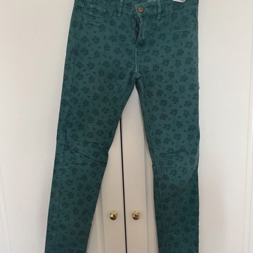 Zara pants dark green used, size XS