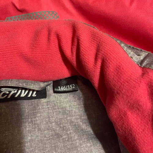 Girls' snow jacket used, grey