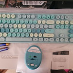 Wireless keyboard and mouse set new with unique design and color