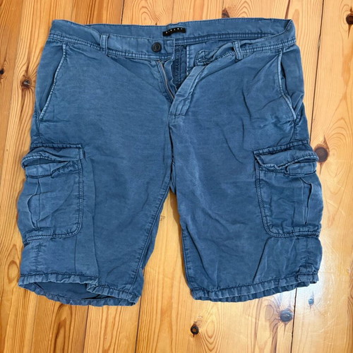 Cargo shorts Sisley blue size M like new