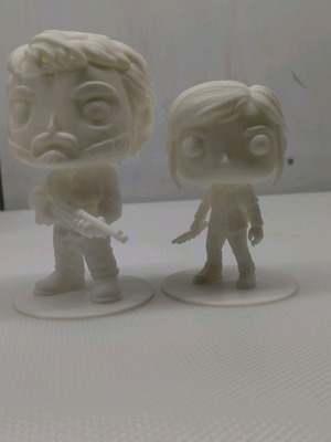 Funko Pop The Last of Us Joel and Elli 3D printed new