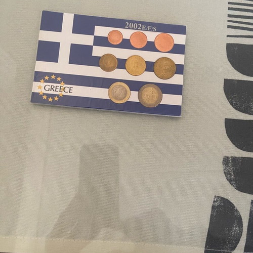 Euro coin set 2002 Greece unused new