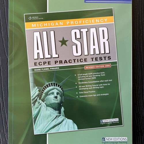 ECPE Practice Tests Book like new for Michigan Proficiency