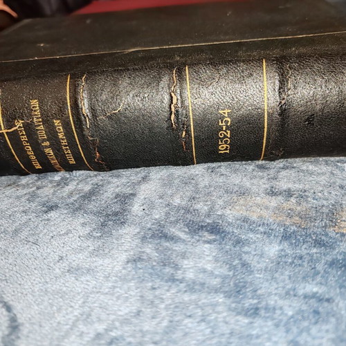Rare Leather-bound Volume: Review of Economic & Political Sciences (1952-1954)