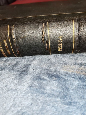 Rare Leather-bound Volume: Review of Economic & Political Sciences (1952-1954)