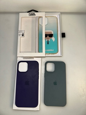 iPhone 12 Pro Max cases used, 3 pieces, Karl Lagerfeld and plain