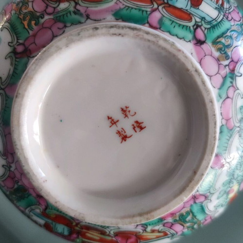 Set of bowl with spoon and deep plate made of Chinese porcelain new