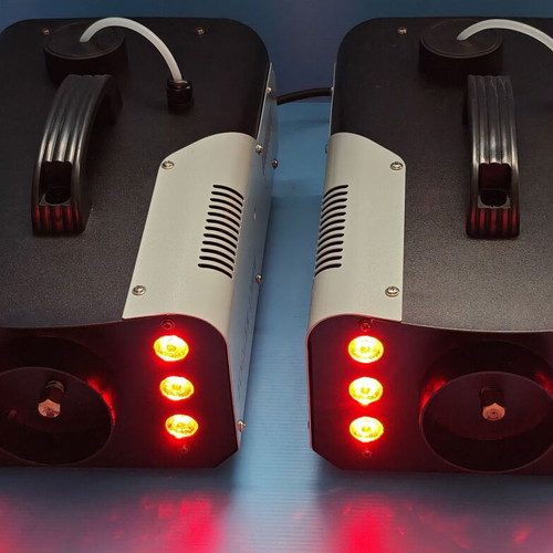 UKing 1200W RGB Smoke Machines with Remote Control, Set of 2, New