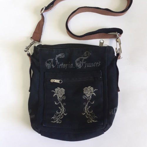Victoria Frances crossbody bag like new, black and brown