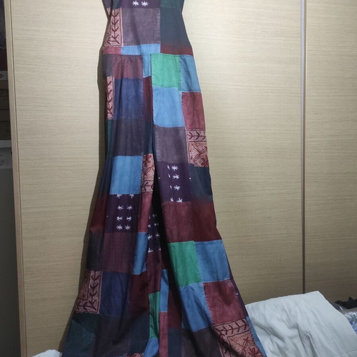 Boho Hippie Jumpsuit with Patchwork Pattern Romwe like new, colorful