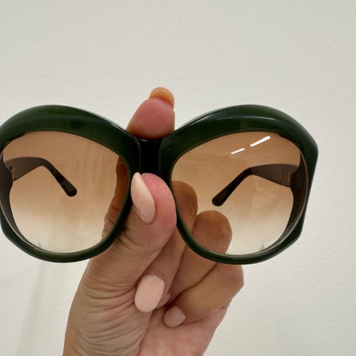 Alexander McQueen Vintage Oversized Sunglasses like new, green