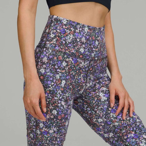 Lululemon yoga pants, super-high rise, multicolor