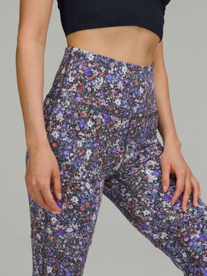 Lululemon yoga pants, super-high rise, multicolor