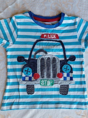 Cotton short-sleeve t-shirt for 2-year-old boy, like new
