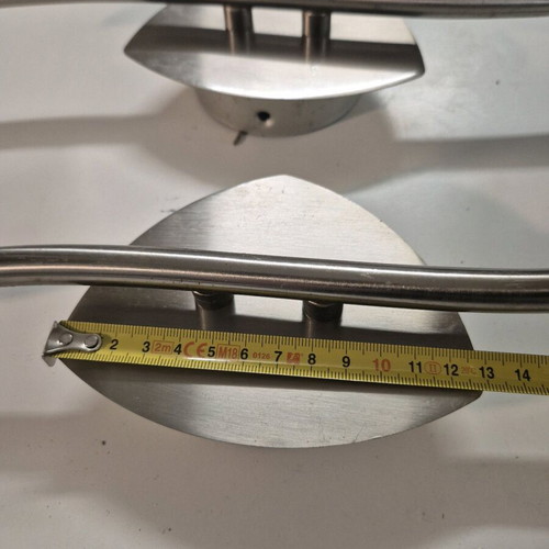 Bright Night double spot wall-ceiling light used, chrome metal GU10