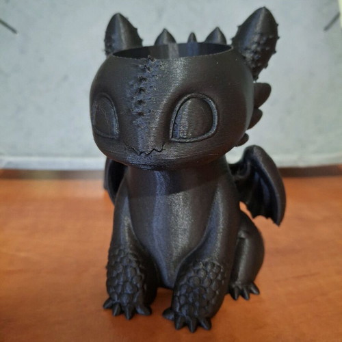 Fury Toothless figure planter new