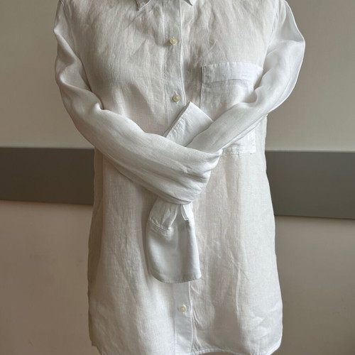Marc O'Polo pure linen white shirt like new, sizes 36-40