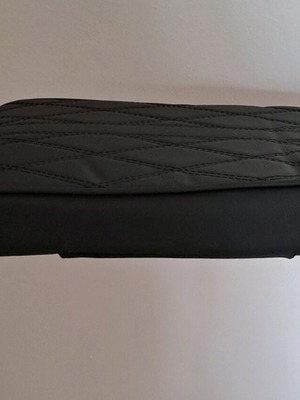 Arm Rest Protection Cushion new, black with embroidery