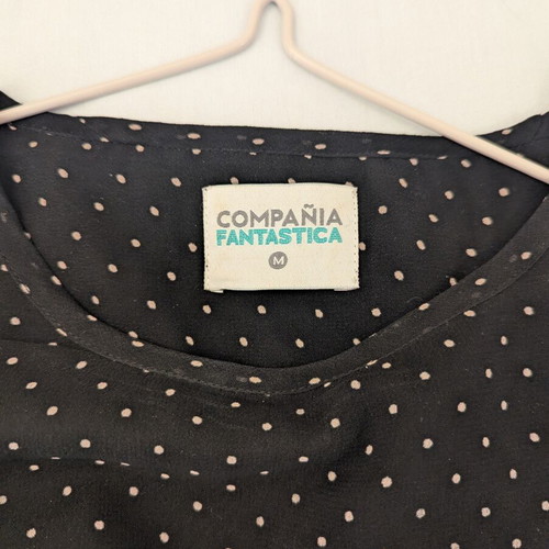 Compañía Fantástica Polka Dot Mini Dress like new, black and white