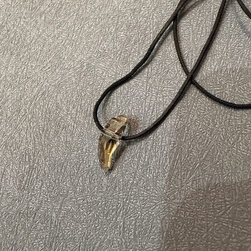 Men's Swarovski necklace new with clear crystal minimal design