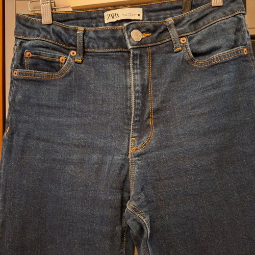 Zara flared jeans size 38, dark blue