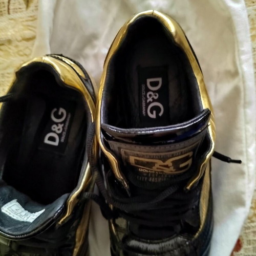 Dolce & Gabbana Sneakers used, size 41, black and gold