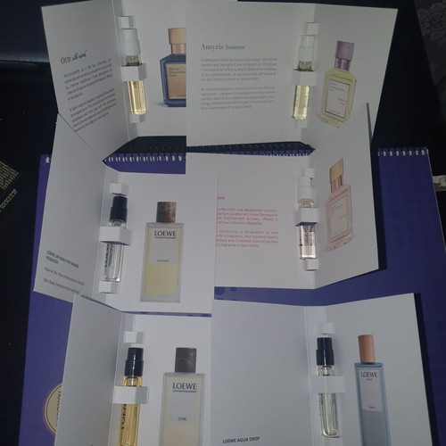 Perfume tester set Loewe Armani Prive Frederic Malle Maison Francis new