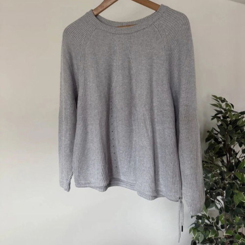 Massimo Dutti grey knit sweater size M
