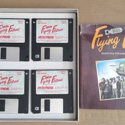 B-17 Flying Fortress PC game by MicroProse, 3.5" disks, big box