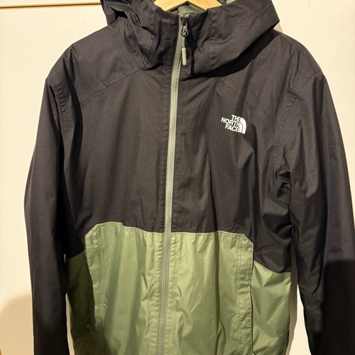 The North Face men's jacket like new, black and green, size L