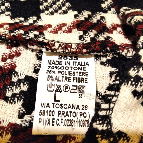 Checked women's shorts bermuda like new, made in Italy