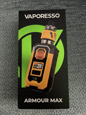 Vaporesso Armour Max 220W Box Mod Kit, yellow orange