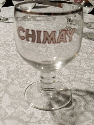 Chimay Chalice Beer Glass collectible used