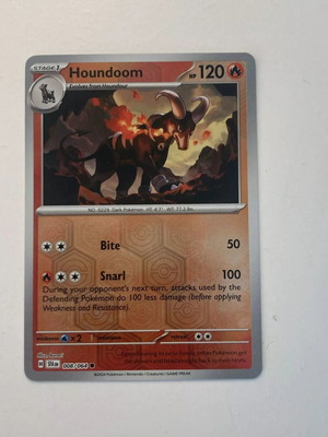 Κάρτα Pokemon Houndoom Reverse Holo ολοκαίνουργια