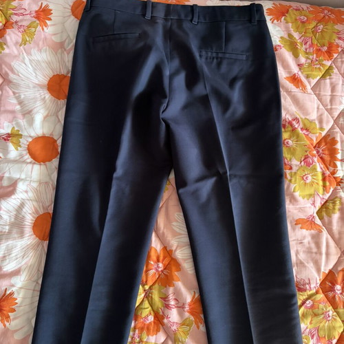 Zara navy blue fabric pants M like new