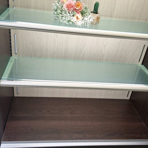 Commercial store shelves like new with illuminated adjustable backs