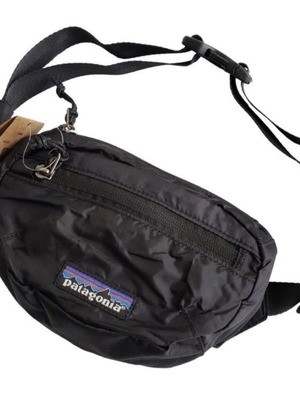 Patagonia fanny pack bag new, black, 1 litre, two pockets