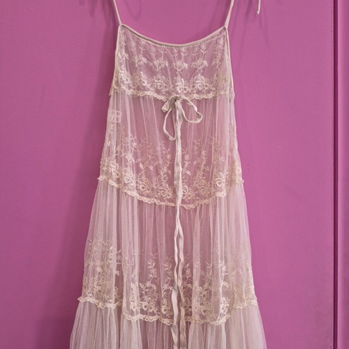 Lingerie negligee vintage beige, new, Nota Lingerie, size M