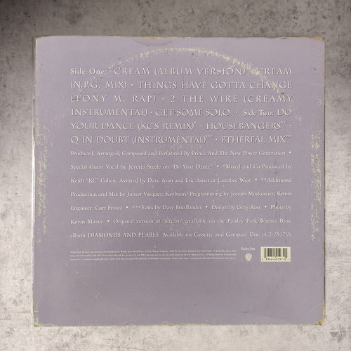 Prince And The New Power Generation Cream 12" vinyl single used